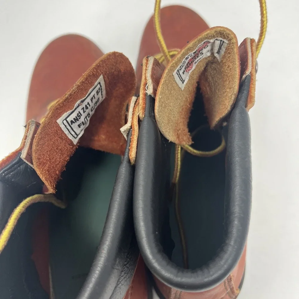 Vintage Red Wing Steel Toe Work Boots 29064 Supersole ANSI Z41 PT83 Mens 7.5 D